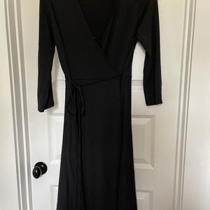 Black Banana Republic Wrap Dress sz M
